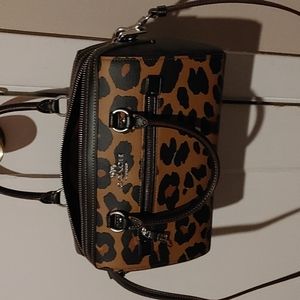 Leopard like new Coach bag